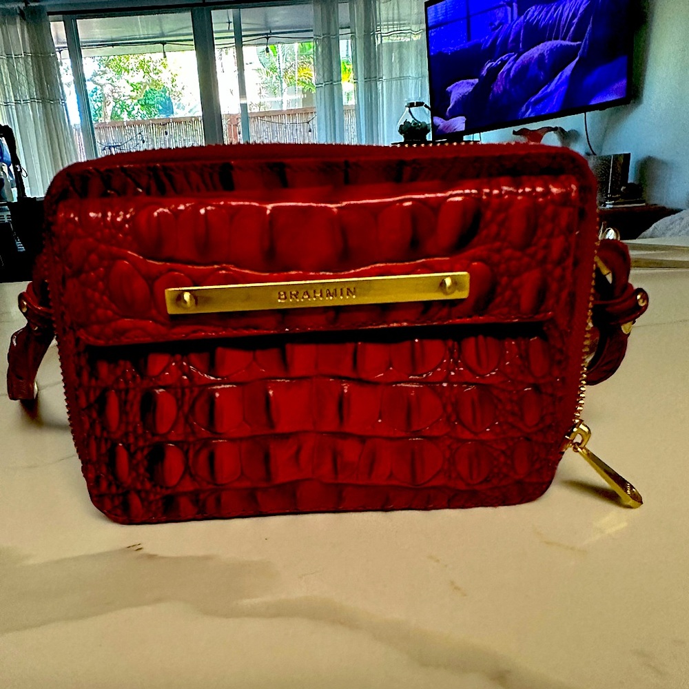 Brahmin leather shoulder bag